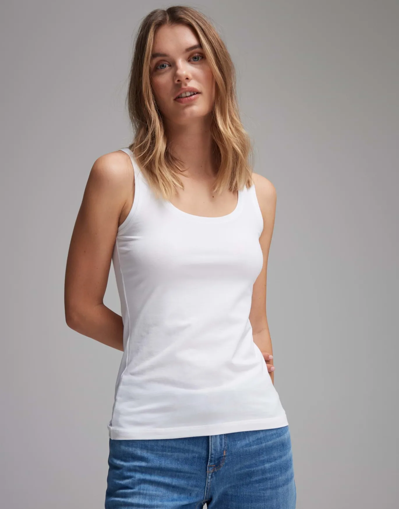 Damen OPUS Basics | Shirts^Top Imilia Weiß Online Bestellen