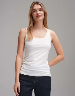 Damen OPUS Basics | Shirts^Top Imilia Weiß Online Bestellen