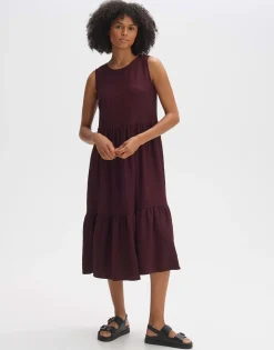 Damen OPUS Kleider^Trägerkleid Worta Structure Lila Online Bestellen