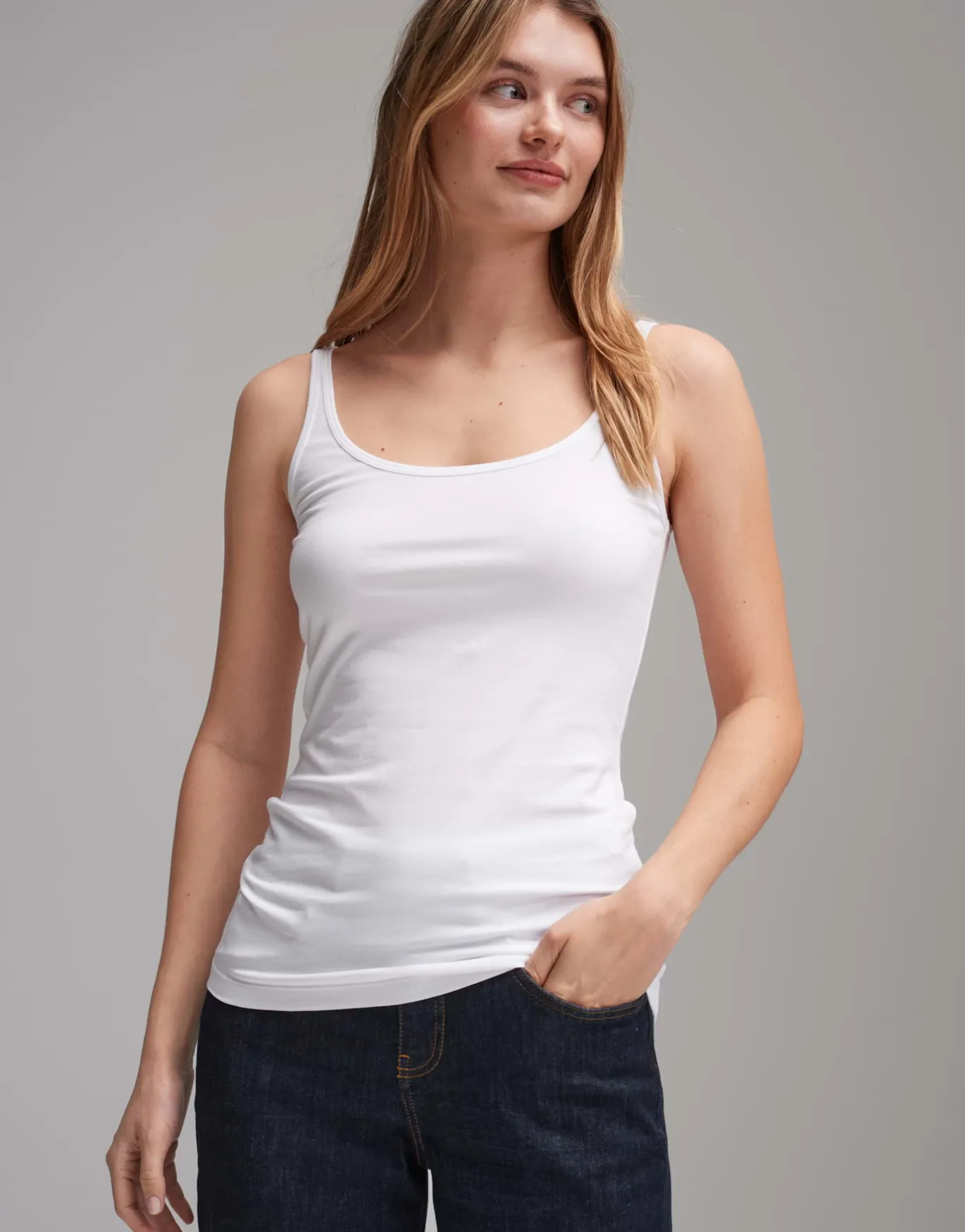 Damen OPUS Basics | Shirts^Trägertop Ina Weiß Online Bestellen