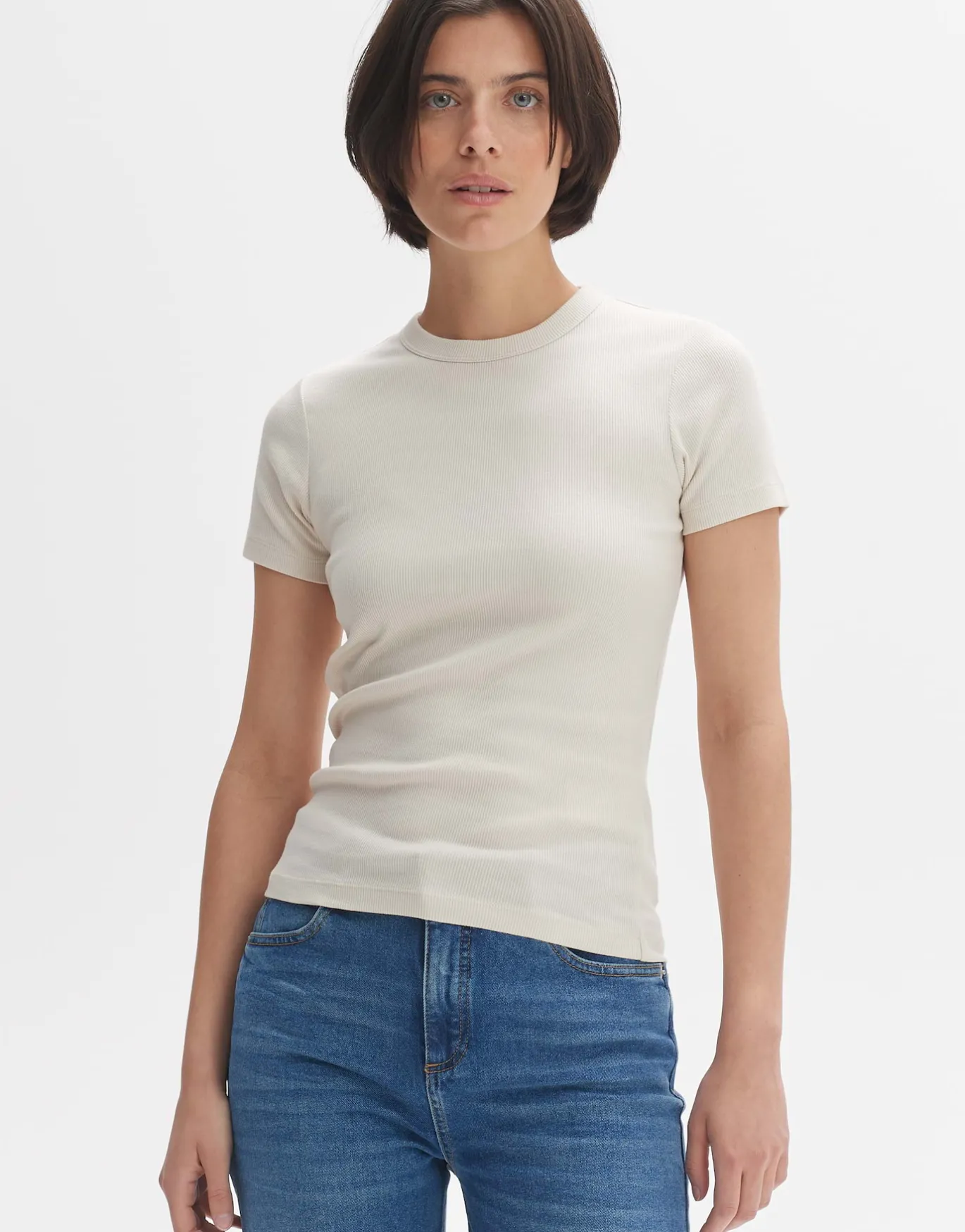 Damen OPUS Basics | Shirts^T-Shirt Samuna Beige Online Bestellen