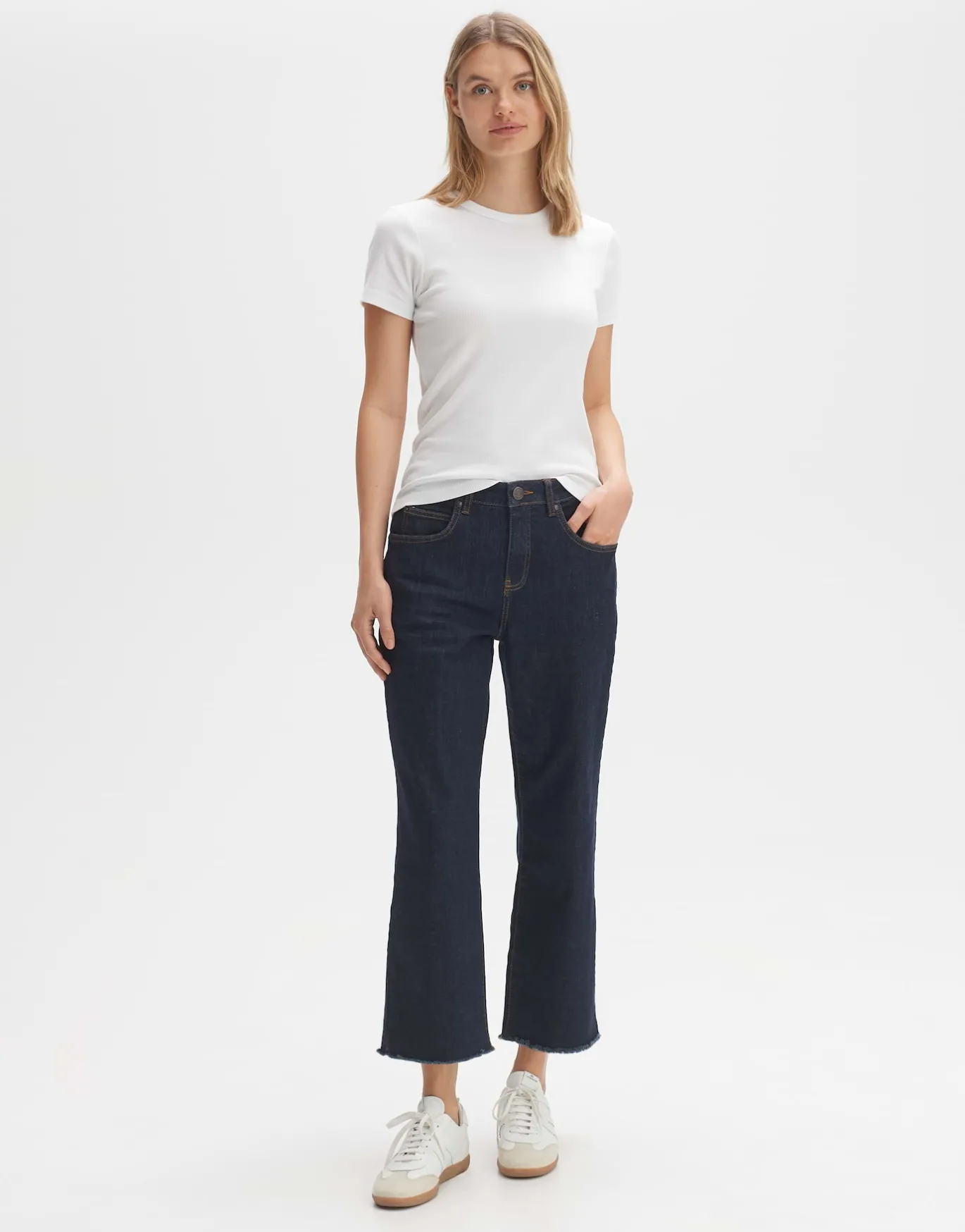 Damen OPUS Basics | Shirts^T-Shirt Samuna Weiß Online Bestellen