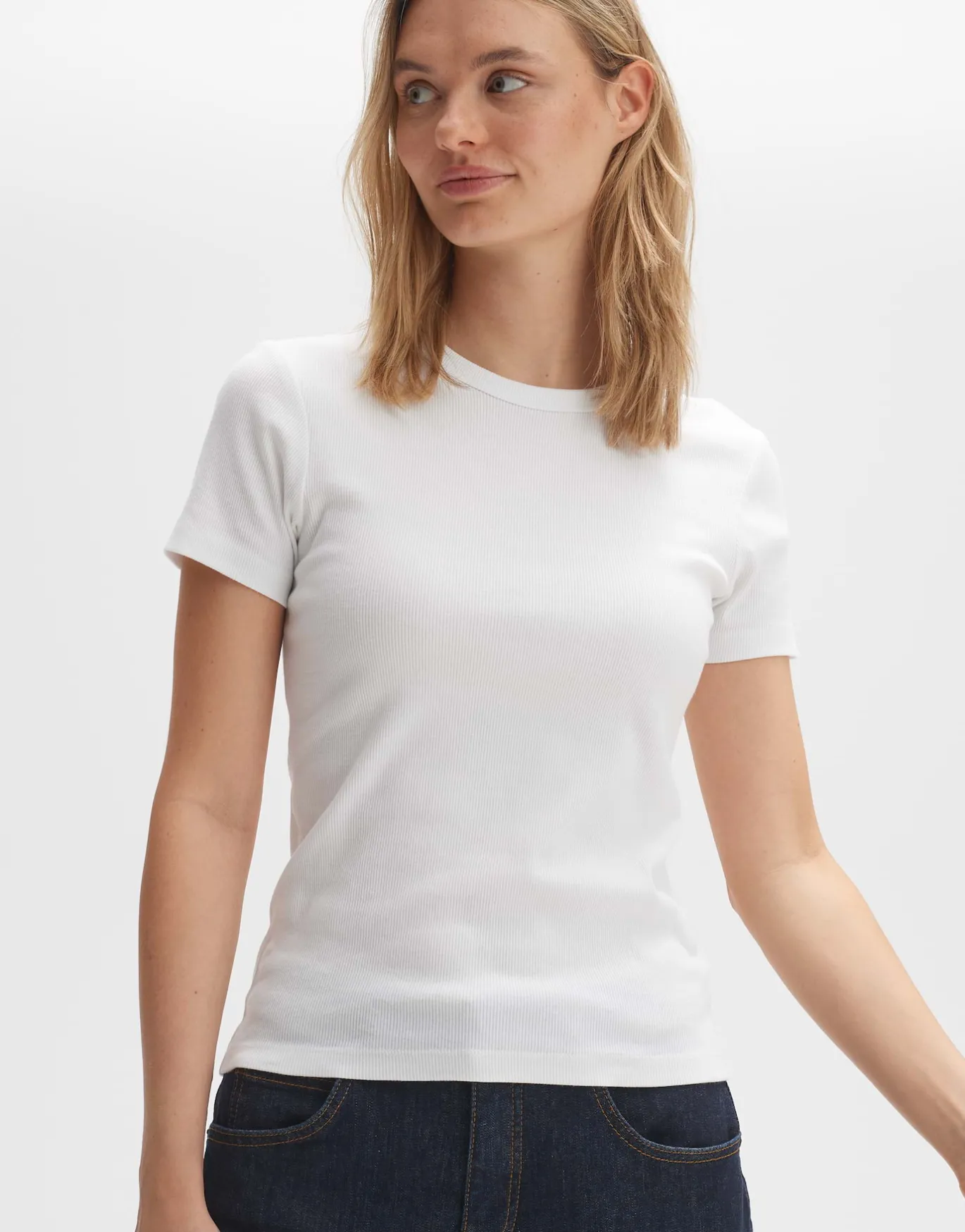 Damen OPUS Basics | Shirts^T-Shirt Samuna Weiß Online Bestellen