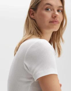 Damen OPUS Basics | Shirts^T-Shirt Samuna Weiß Online Bestellen