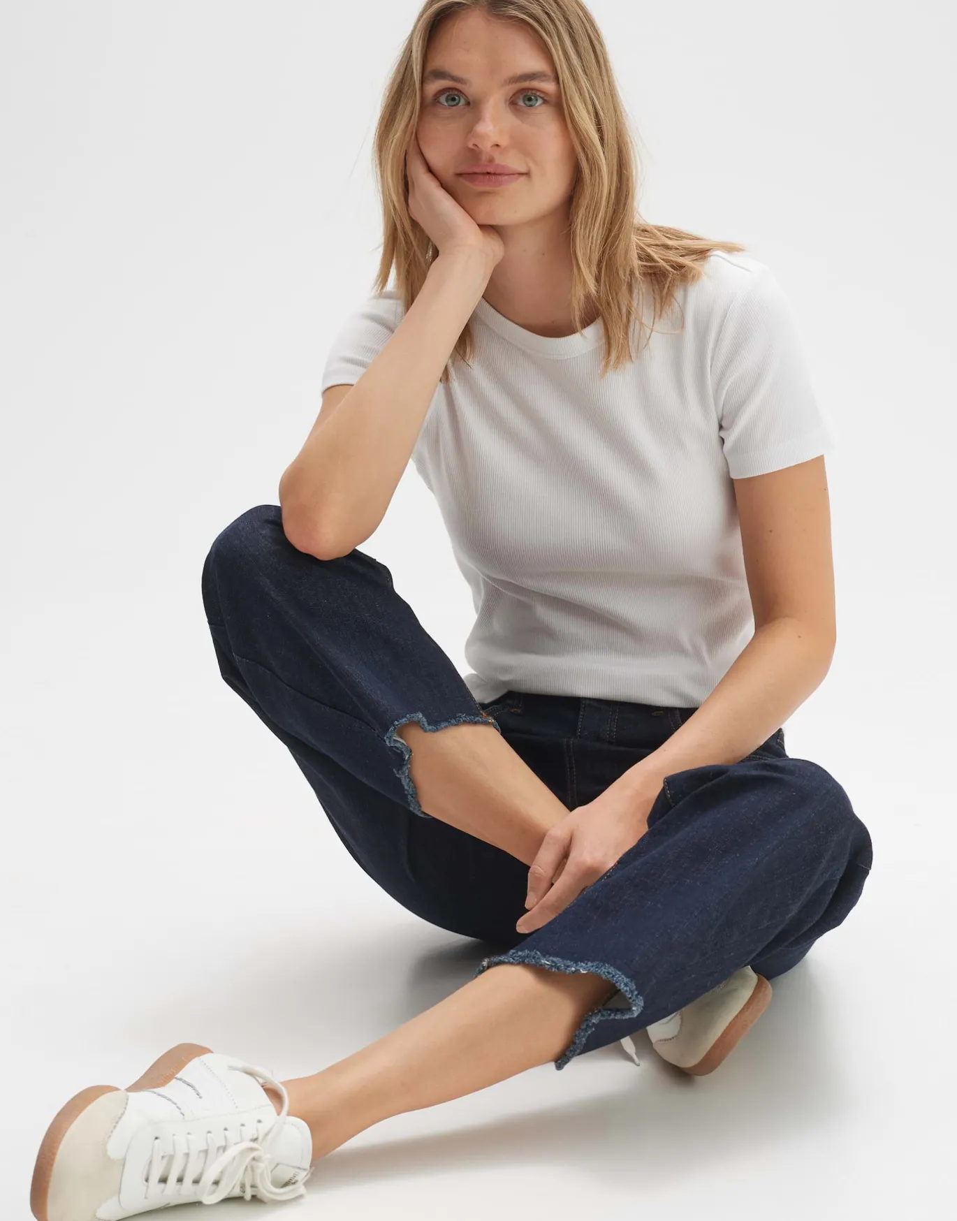 Damen OPUS Basics | Shirts^T-Shirt Samuna Weiß Online Bestellen