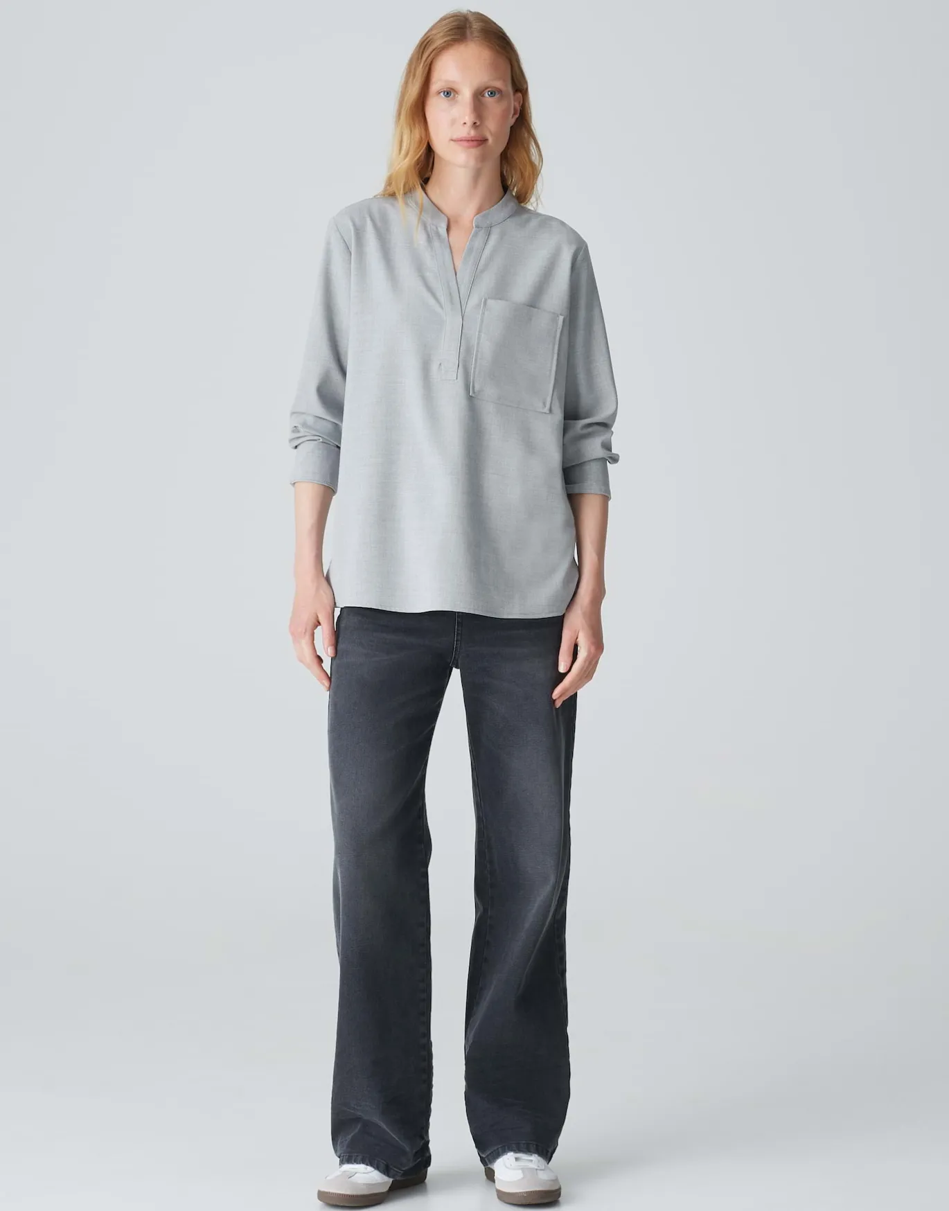 Damen OPUS Blusen^Tunikabluse Fanell Grau Online Bestellen