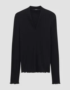 Damen OPUS Shirts^V-Shirt Kalya Schwarz Online Bestellen