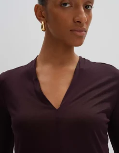 Damen OPUS Shirts^V-Shirt Kemara Rot Online Bestellen