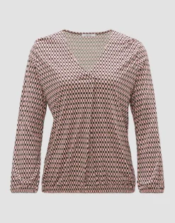 Damen OPUS Shirts^V-Shirt Sannah Tradition Rosé Online Bestellen