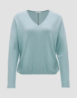 Damen OPUS Shirts^V-Shirt Silomon Blau Online Bestellen