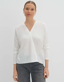 Damen OPUS Shirts^Wickelshirt Ketana Weiß Online Bestellen