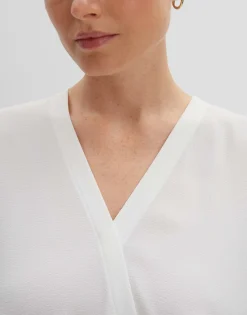 Damen OPUS Shirts^Wickelshirt Ketana Weiß Online Bestellen
