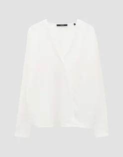 Damen OPUS Shirts^Wickelshirt Ketana Weiß Online Bestellen
