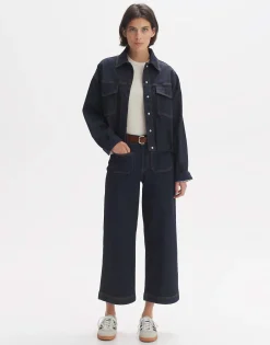 Damen OPUS Jeans^Wide Cropped Jeans Macona Blue Blau Online Bestellen