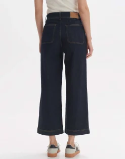 Damen OPUS Jeans^Wide Cropped Jeans Macona Blue Blau Online Bestellen