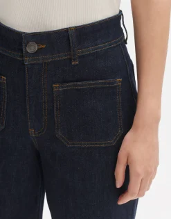 Damen OPUS Jeans^Wide Cropped Jeans Macona Blue Blau Online Bestellen