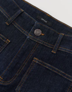 Damen OPUS Jeans^Wide Cropped Jeans Macona Blue Blau Online Bestellen