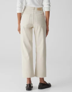 Damen OPUS Jeans^Wide Cropped Jeans Momito Color Beige Online Bestellen