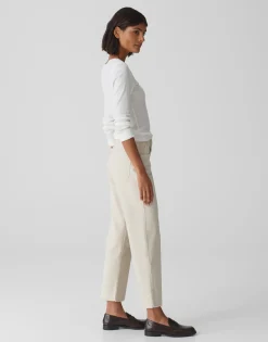 Damen OPUS Jeans^Wide Cropped Jeans Momito Color Beige Online Bestellen