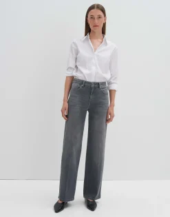 Damen OPUS Jeans^Wide Leg Jeans Cellma Iconic Grau Online Bestellen