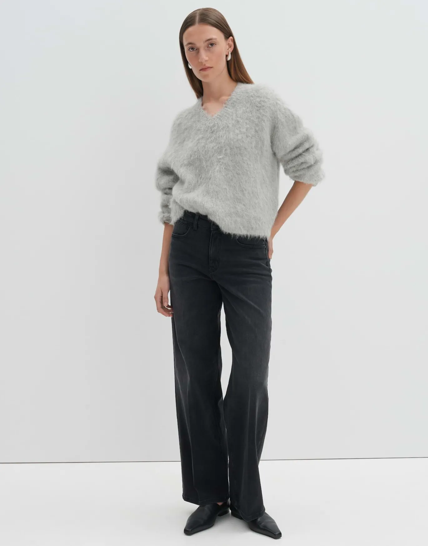 Damen OPUS Jeans^Wide Leg Jeans Cellma Iconic Schwarz Online Bestellen