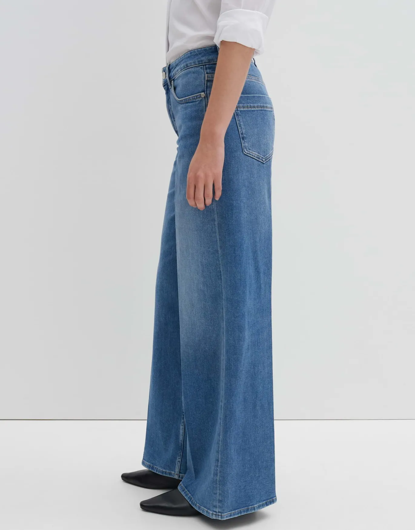 Damen OPUS Jeans^Wide Leg Jeans Cellma Palazzo Blau Online Bestellen