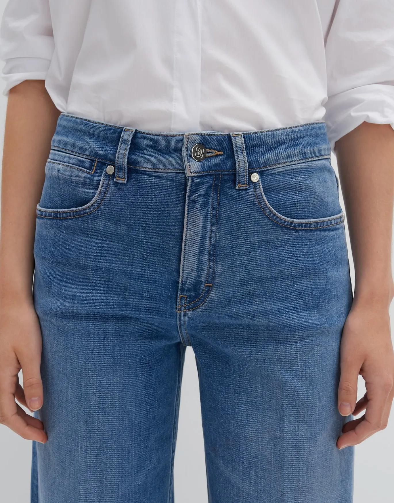 Damen OPUS Jeans^Wide Leg Jeans Cellma Palazzo Blau Online Bestellen