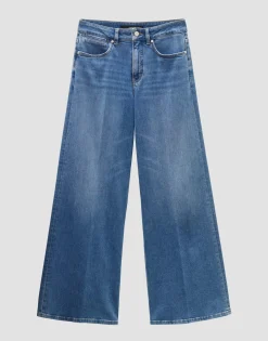 Damen OPUS Jeans^Wide Leg Jeans Cellma Palazzo Blau Online Bestellen