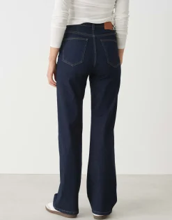 Damen OPUS Jeans^Wide Leg Jeans Marli Crisscross Blau Online Bestellen
