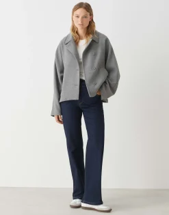 Damen OPUS Jeans^Wide Leg Jeans Marli Crisscross Blau Online Bestellen