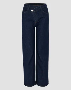 Damen OPUS Jeans^Wide Leg Jeans Marli Crisscross Blau Online Bestellen