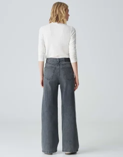 Damen OPUS Jeans^Wide Leg Jeans Marli Palazzo Grau Online Bestellen