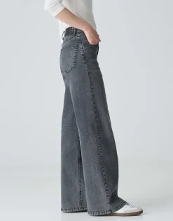 Damen OPUS Jeans^Wide Leg Jeans Marli Palazzo Grau Online Bestellen