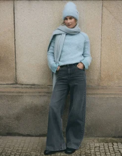 Damen OPUS Jeans^Wide Leg Jeans Marli Palazzo Grau Online Bestellen