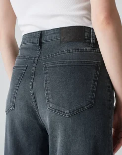Damen OPUS Jeans^Wide Leg Jeans Marli Turn Up Grau Online Bestellen