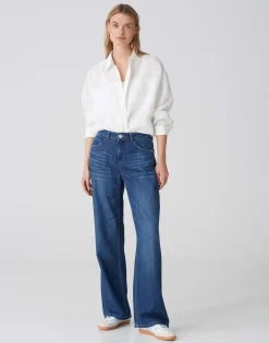 Damen OPUS Jeans^Wide Leg Jeans Maudea Blau Online Bestellen