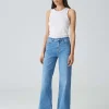 Damen OPUS Jeans^Wide Leg Jeans Miva Palazzo Blau Online Bestellen