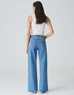 Damen OPUS Jeans^Wide Leg Jeans Miva Palazzo Blau Online Bestellen