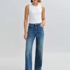 Damen OPUS Jeans^Wide Leg Jeans Mivy Blau Online Bestellen
