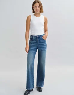 Damen OPUS Jeans^Wide Leg Jeans Mivy Blau Online Bestellen