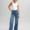 Damen OPUS Jeans^Wide Leg Jeans Mivy Blau Online Bestellen