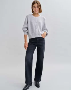 Damen OPUS Jeans^Wide Leg Jeans Mivy Schwarz Online Bestellen