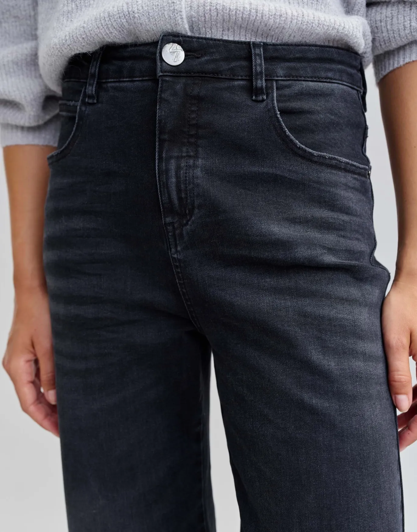 Damen OPUS Jeans^Wide Leg Jeans Mivy Schwarz Online Bestellen