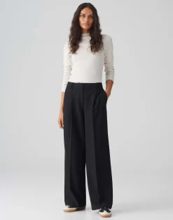 Damen OPUS Hosen^Wide Leg Pants Mariena Schwarz Online Bestellen