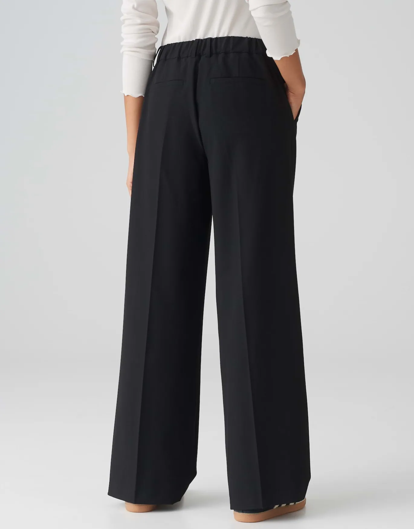 Damen OPUS Hosen^Wide Leg Pants Mariena Schwarz Online Bestellen