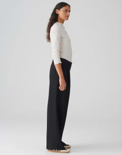 Damen OPUS Hosen^Wide Leg Pants Mariena Schwarz Online Bestellen