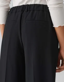 Damen OPUS Hosen^Wide Leg Pants Mariena Schwarz Online Bestellen
