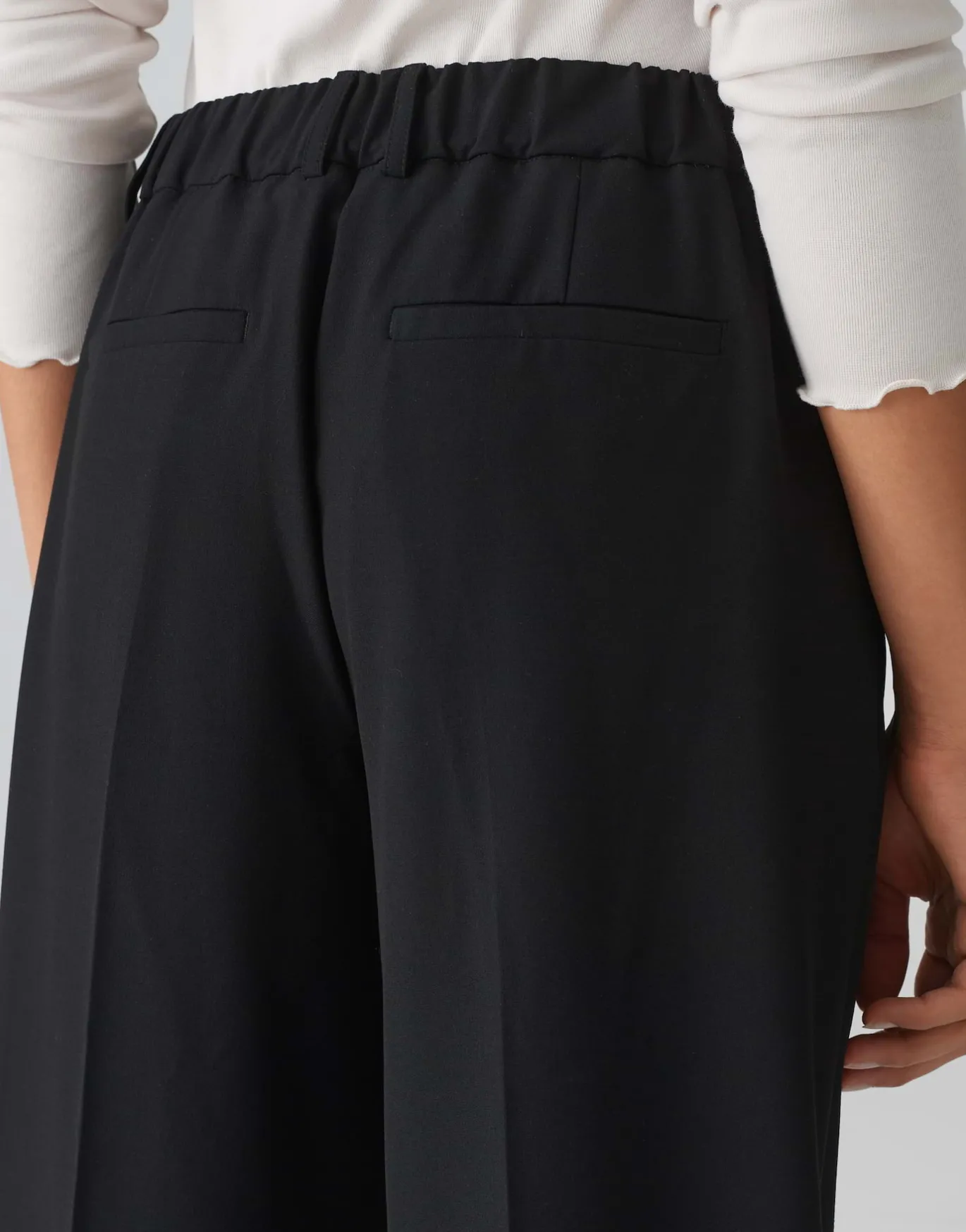 Damen OPUS Hosen^Wide Leg Pants Mariena Schwarz Online Bestellen