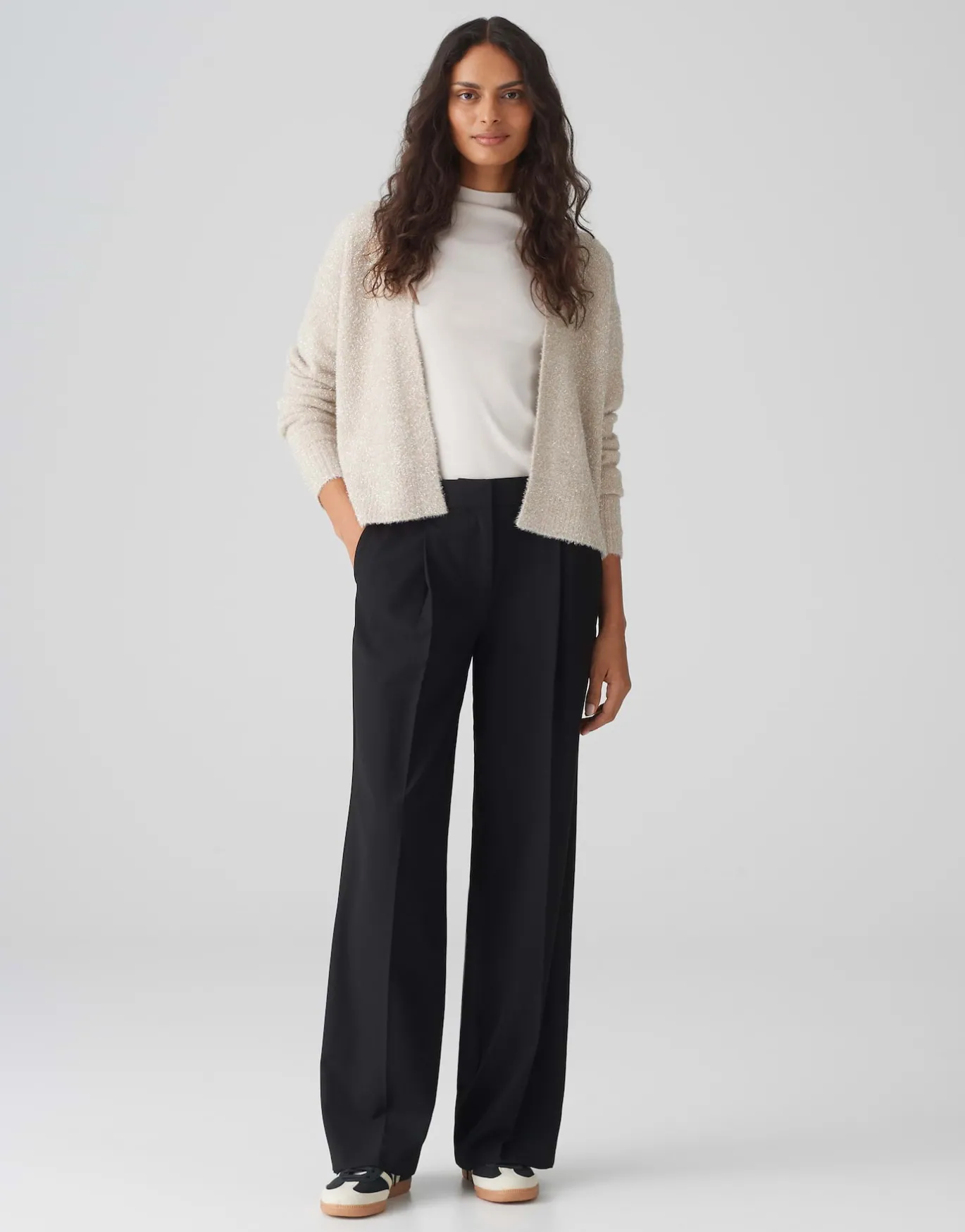 Damen OPUS Hosen^Wide Leg Pants Mariena Schwarz Online Bestellen