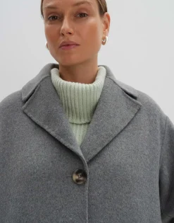 Damen OPUS Jacken / Mäntel^Wollmantel Varala Grau Online Bestellen